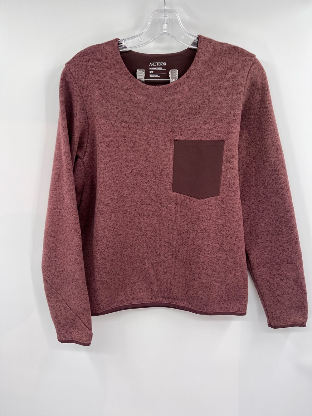 Arc'teryx Covert Sweater in heathered burgundy SP